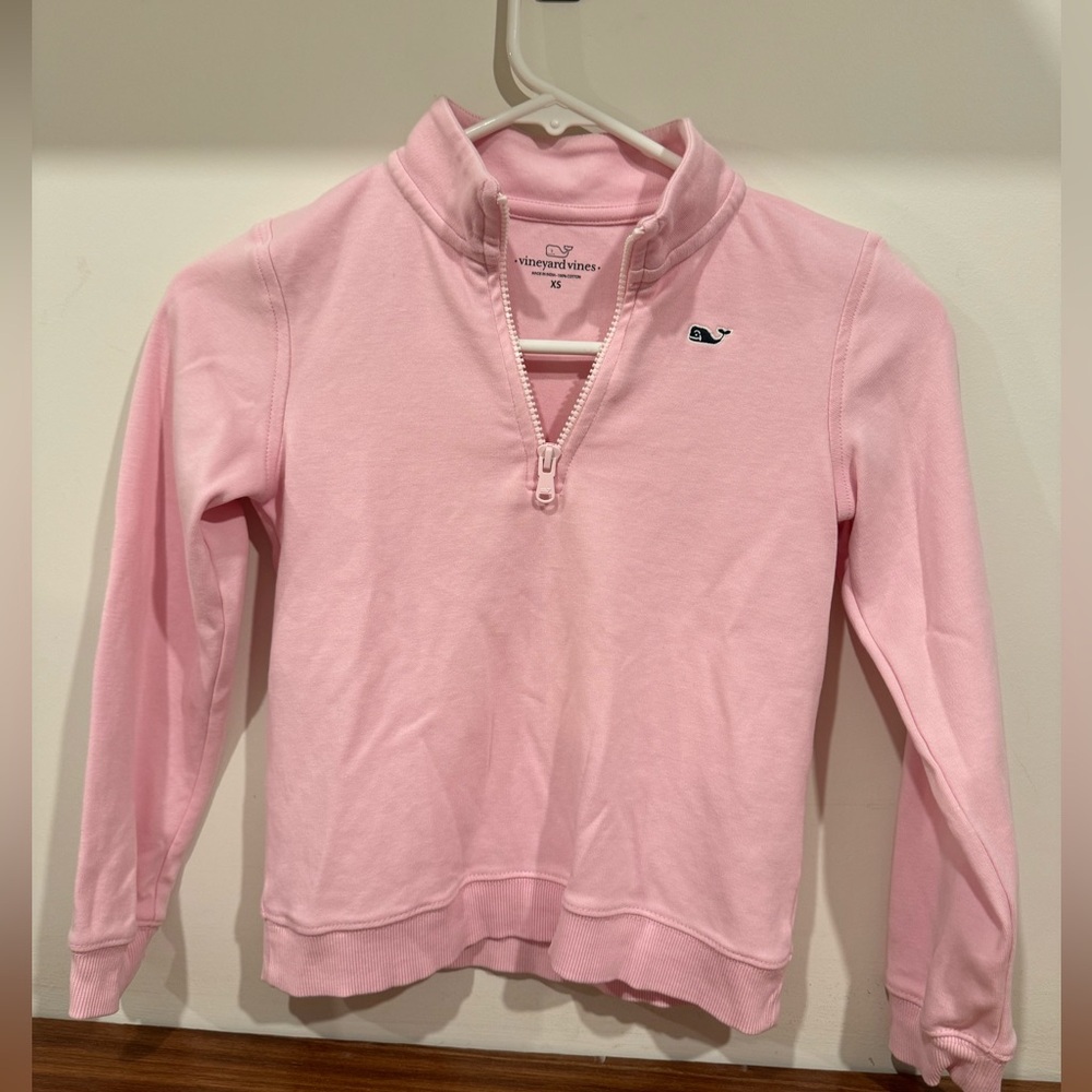 Like New Vineyard Vines Girls 1/4 zip sweatshirt size XS